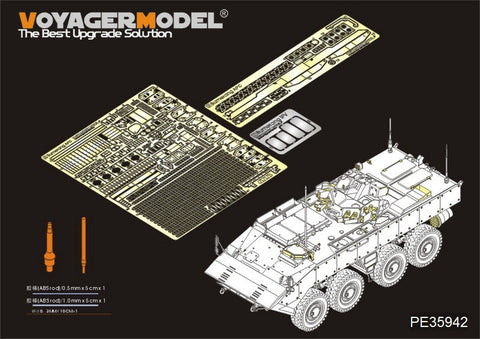 ボイジャーモデル PE35942 1/35 現用ロシア VPK-7289 ブーメラン装甲兵員輸送車 エッチング基本セット(パンダPH35025用)