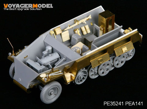 ボイジャーモデル PEA141 1/35 WWIIドイツ Sd.Kfz.250 NEU 雑具箱 & フェンダー (ドラゴン)
