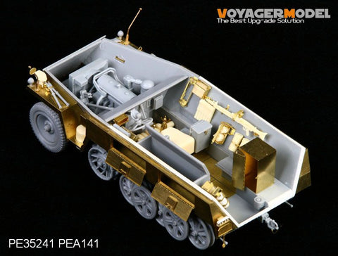 ボイジャーモデル PEA141 1/35 WWIIドイツ Sd.Kfz.250 NEU 雑具箱 & フェンダー (ドラゴン)