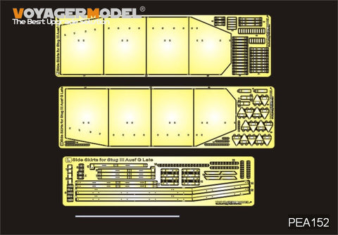 ボイジャーモデル PEA152 1/35 WWIIドイツ III号突撃砲 G型 後期型サイドスカート パターン 1 (ドラゴン)