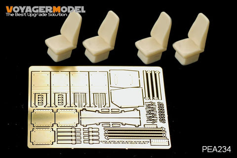 ボイジャーモデル PEA234 1/35 現用アメリカ海兵隊 ハンビーファミリー ハイバックシート ・ シートベルト (4種) (ブロンコ)