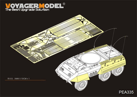 ボイジャーモデル PEA335 1/35 WWIIアメリカ M8/M20装甲車 サイドスカート/雑具箱セット(タミヤ35228/35234用)