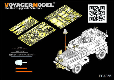 ボイジャーモデル PEA355 1/35 現用アメリカ クーガー 4X4 MRAP 追加パーツセット(パンダ PH35003用)