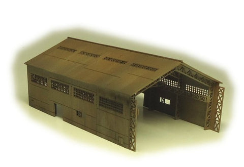 紙創り C-9 1/700 一号建屋 大型ヤード