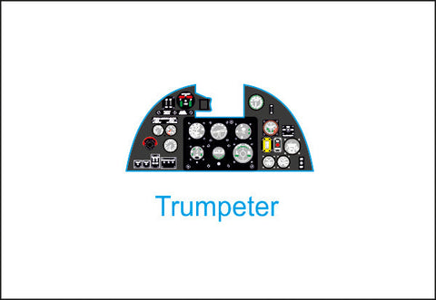 ヤフーモデル YMA2402 1/24 ハリケーン II 計器盤 (トランぺッター用)
