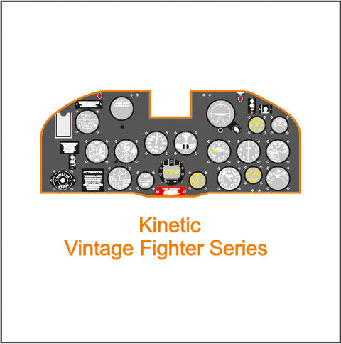 ヤフーモデル YMA2407 1/24 P-47 サンダーボルト初期型 計器盤 (キネティック / ヴィンテージファイターシリーズ )