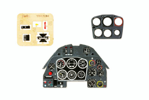 ヤフーモデル YMA3233 1/32 メッサーシュミットBf109K 計器盤 (ハセガワ/レベル用 )