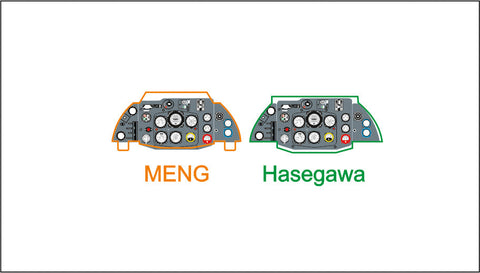 ヤフーモデル YMA3239 1/32 Me163B-0コメート 計器盤 (Meng /ハセガワ用)