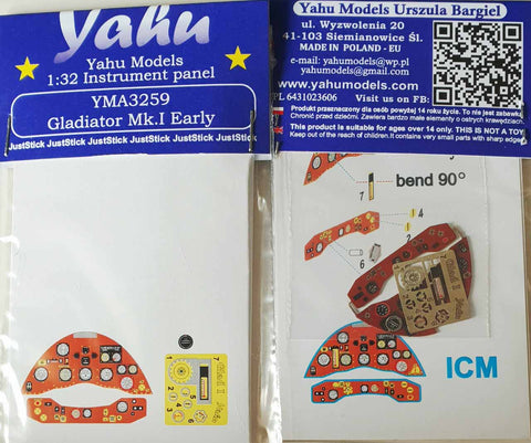ヤフーモデル YMA3259 1/32 グラディエーター I 計器盤 (ICM用)