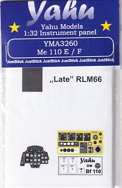 ヤフーモデル YMA3260 1/32 メッサーシュミット Me 110 E/F 計器盤 (サイバーホビー用)