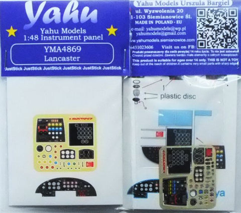 ヤフーモデル YMA4869 1/48 アブロ ランカスター 計器盤 (タミヤ用)