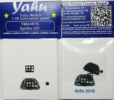 ヤフーモデル YMA4876 1/48 スピットファイア XIV 計器盤 (エアフィックス用)