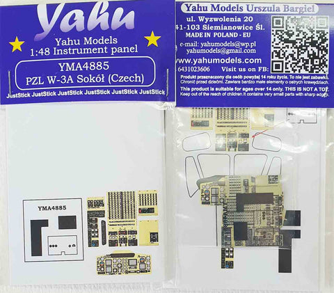 ヤフーモデル YMA4885 1/48 PZL W-3ソクウ(チェコ)計器盤 (Answer用)