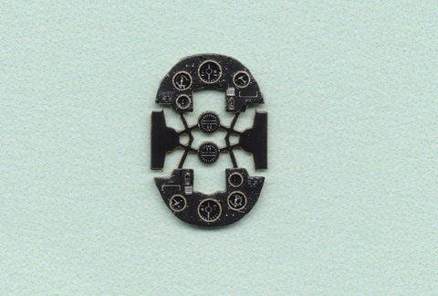 ヤフーモデル YMA7211 1/72 タイガー・モス(Black)計器盤 (エアフィックス用)