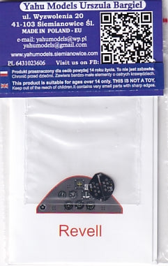ヤフーモデル YMA7270 1/72 ステアマン PT-17 計器盤 (レベル用)