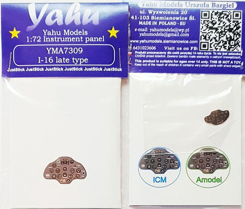 ヤフーモデル YMA7309 1/72 ポリカルポフI-16後期 計器盤 (ICM用)