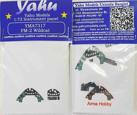 ヤフーモデル YMA7317 1/72 FM-2ワイルドキャット 計器盤 (アルマホビー用)