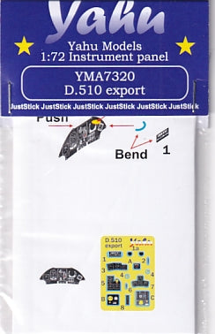 ヤフーモデル YMA7320 1/72 ドボワチン D.510(export)計器盤 (KP Prostejov用)