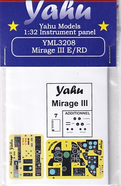 ヤフーモデル YML3208 1/32 ミラージュIII E/RD 計器盤 (イタレリ/レベル用)