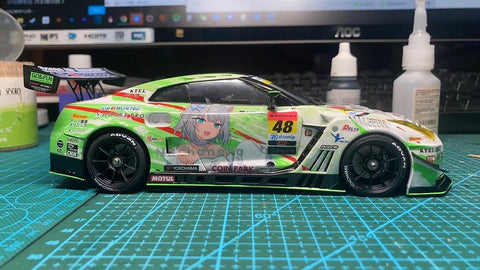 ズームオン CS001 1/24 日産 GT-R No.48 NILZZ レーシング ゴー&ファン - GT300(アオシマ用)