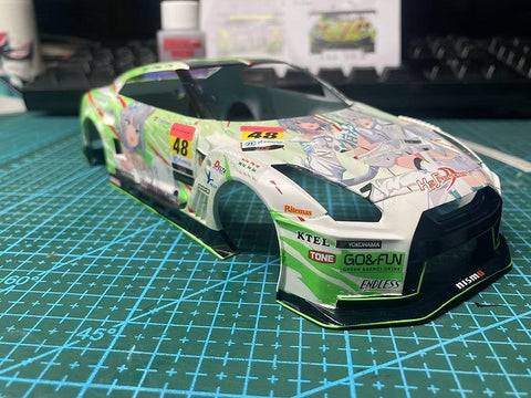 ズームオン CS001 1/24 日産 GT-R No.48 NILZZ レーシング ゴー&ファン - GT300(アオシマ用)
