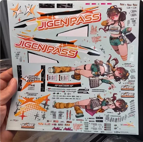 ズームオン CS130 1/24 二次フィーバー ミライ 看板娘 デカール 2025