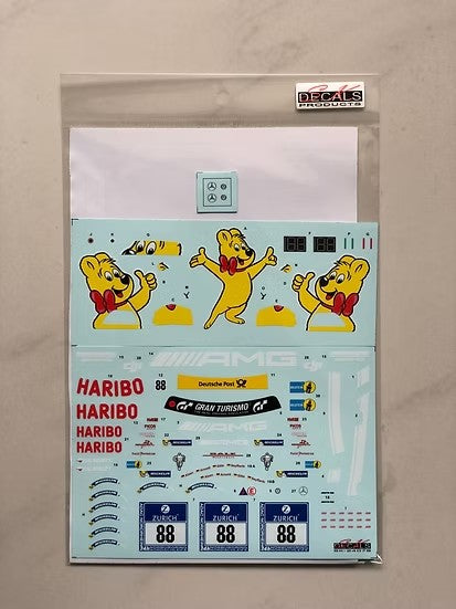 SKデカール SK24079 1/24 メルセデス AMG GT ブランパン GT 17 Haribo