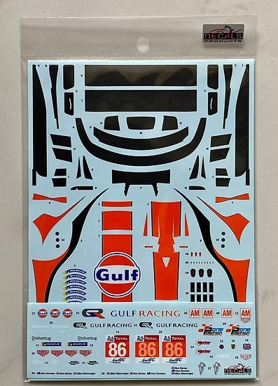 SKデカール 1/24 SK24187 ポルシェ 911 RSR FIA 世界耐久選手権 ル・マン24時間レース 2018 Gガルフ レーシング