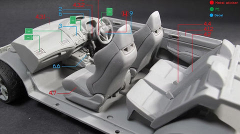 ズームオン Z001 1/24 ホンダ シビック FD2 タイプR (新型)
