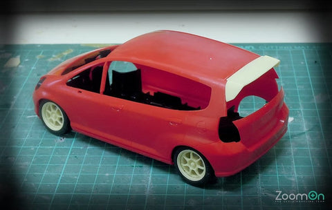 ズームオン Z007 1/24 ホンダ Jazz(フィット)用 Vtec OEM スポイラー