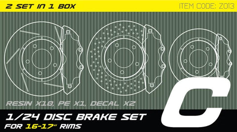 ズームオン Z013 1/24 ディスクブレーキセット 15-17インチ ホイール用 C