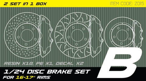 ズームオン Z015 1/24 ディスクブレーキセット 15-17インチ ホイール用 B