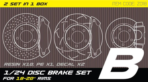 ズームオン Z018 1/24 ディスクブレーキセット 18-21インチ ホイール用 B