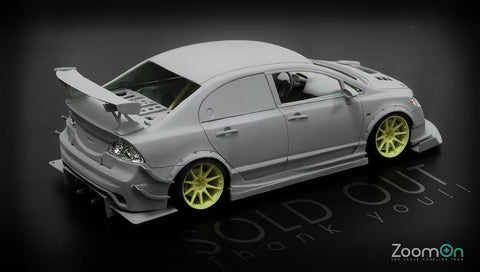 ズームオン Z034 1/24 ホンダ シビック FD2 スプーンバージョン (最終型)