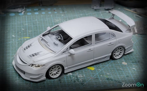 ズームオン Z037 1/24 ホンダ シビック FD2R J's レーシングバージョン