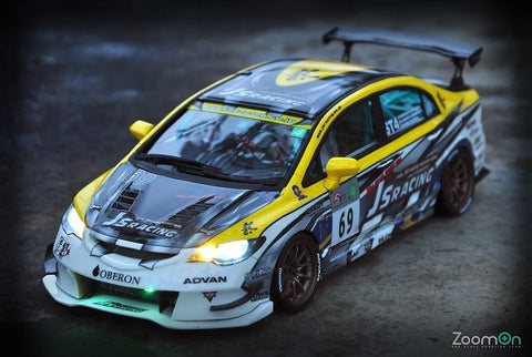 ズームオン Z037 1/24 ホンダ シビック FD2R J's レーシングバージョン