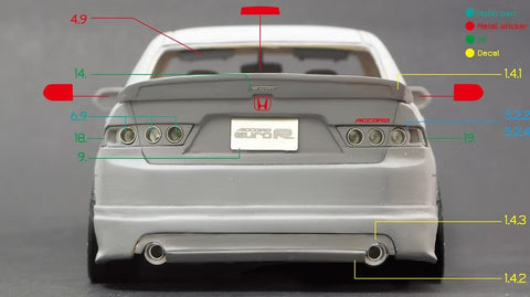 ズームオン Z059 1/24 ホンダ アコード ユーロR 無限
