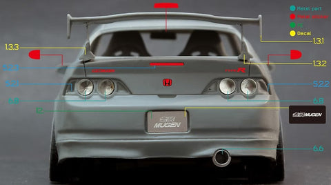 ズームオン Z086 1/24 ホンダ インテグラ DC5 無限