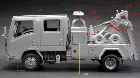 ズームオン Z108 1/24 いすゞ NPR Tow トラック