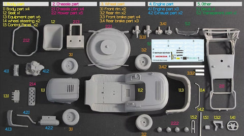 ズームオン Z113 1/24 ホンダ ミーンモワーV2