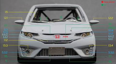 ズームオン Z119 1/24 ホンダ フィット GK スプーン