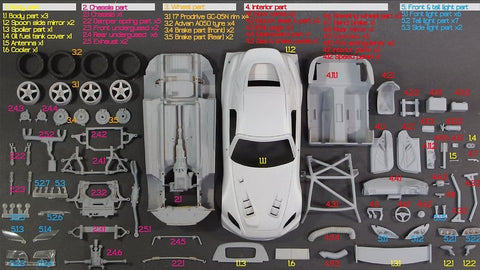 ズームオン Z121 1/24 ホンダ S2000 スプーン