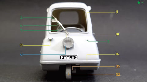 ズームオン Z130 1/24 ピール・P50 1962'