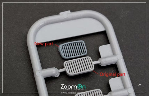 ズームオン Z180 1/24 BMW 320i (E36) フロント キドニーグリル(Nunu用)