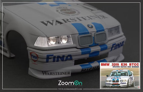 ズームオン Z184 1/24 BMW 320i (E36) ヘッドライト ディテールアップパーツ (5mm)