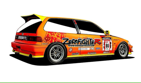 ズームオン Z197 1/24 ゼロファイターシビック EF9 パーツセット デカール付き
