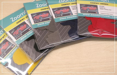 ズームオン ZC009 1/24 カーペットセット - ニッサン フェアレディ 370Z - レッド