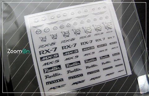ズームオン ZD028 1/24 - 1/43 マツダメタルステッカー