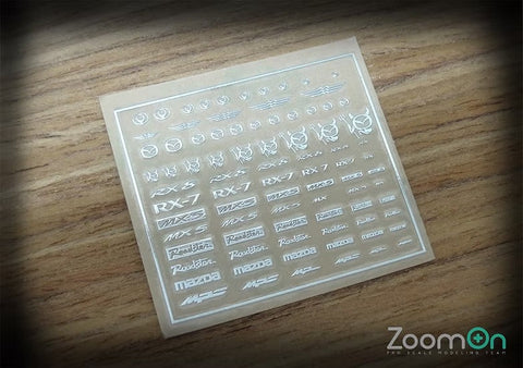 ズームオン ZD028 1/24 - 1/43 マツダメタルステッカー