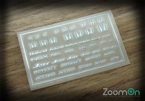 ズームオン ZD030 1/24 - 1/43 ホンダ ロゴ(A) メタルステッカー
